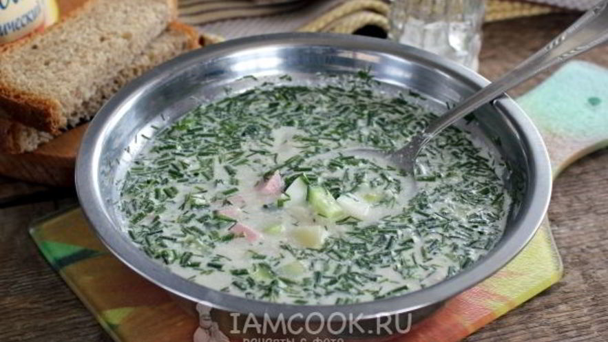 Рецепт окрошки на воде с майонезом и уксусом