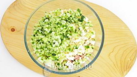 Рецепт окрошки на воде с уксусом