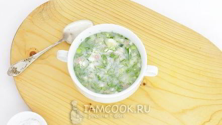 Рецепт окрошки на воде с уксусом