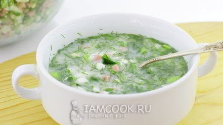 Рецепт окрошки на воде с уксусом