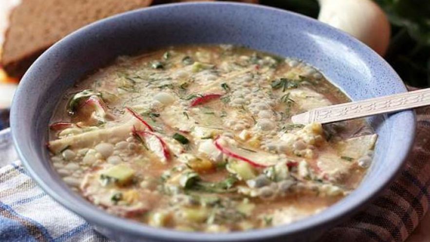 Рецепт окрошки на воде