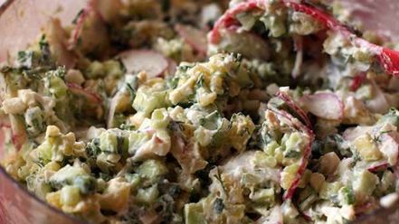 Рецепт окрошки на воде