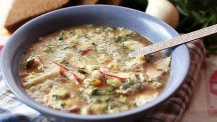 Рецепт окрошки на воде