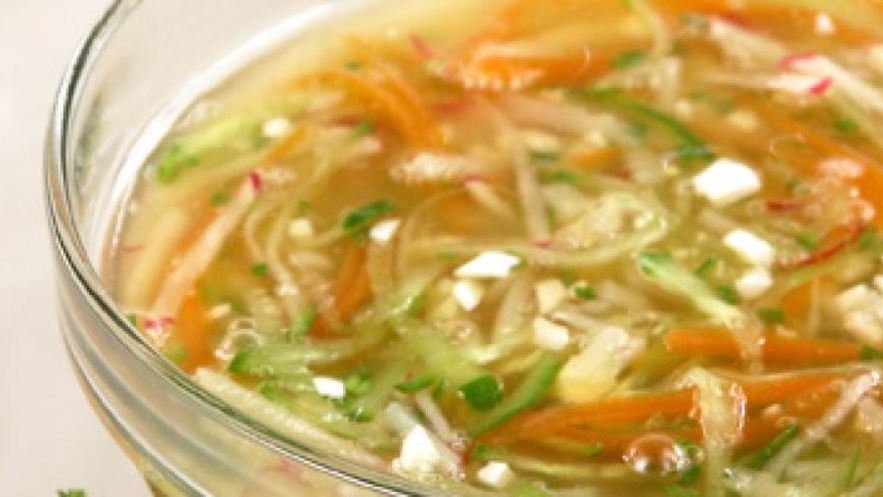 Рецепт окрошки овощной