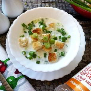 Рецепт Окрошки по-польски с сыром