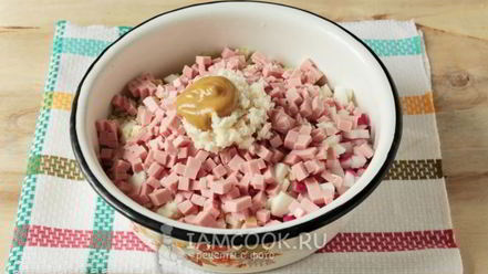 Рецепт окрошки с хреном