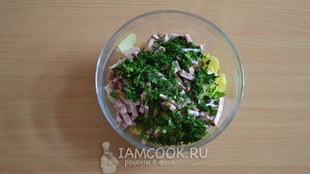 Рецепт окрошки с колбасой на квасе