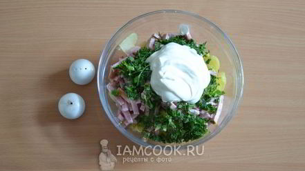 Рецепт окрошки с колбасой на квасе