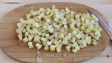 Рецепт окрошки с колбасой на сыворотке