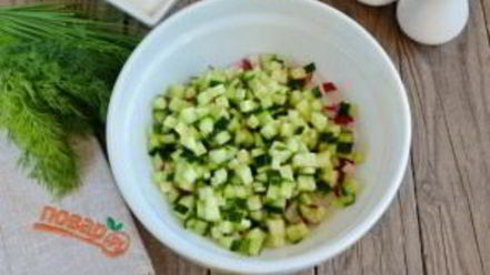 Рецепт окрошки с колбасой