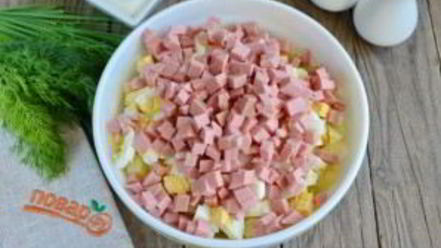 Рецепт окрошки с колбасой