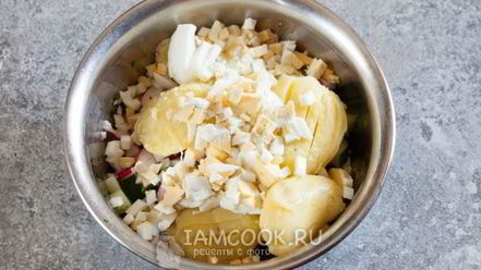 Рецепт окрошки с копченой курицей