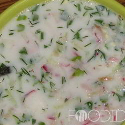 Рецепт Окрошки с курицей