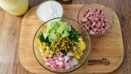 Рецепт окрошки с ветчиной