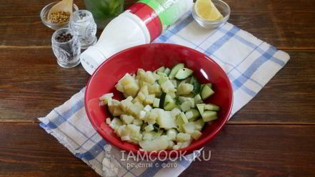 Рецепт окрошки со свеклой на кефире