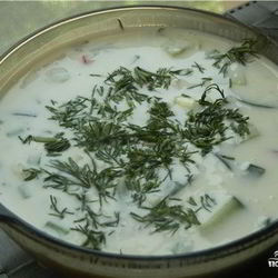 Рецепт Окрошки сыроедческой