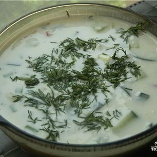 Рецепт Окрошки сыроедческой