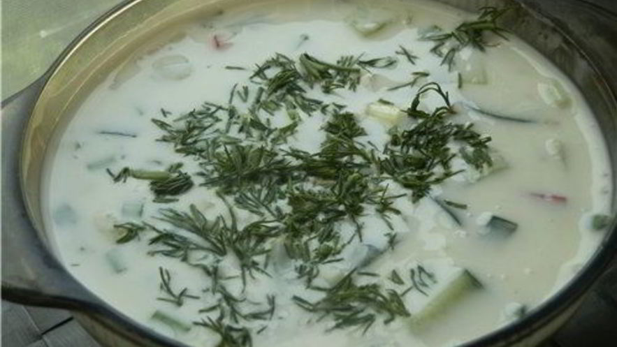 Рецепт окрошки сыроедческой