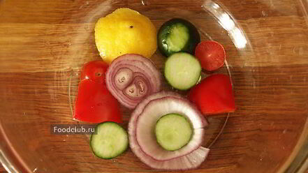 Рецепт окрошки в ледяной вазе