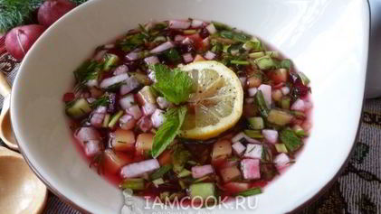 Рецепт Постной окрошки на квасе