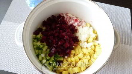 Рецепт постной окрошки на квасе
