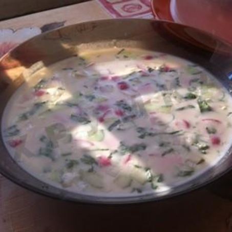 Рецепт Сельдереевой окрошки на кефире