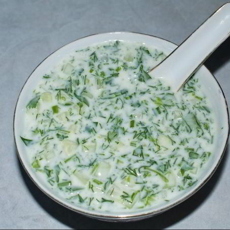 Рецепт Вкусной окрошки на кефире