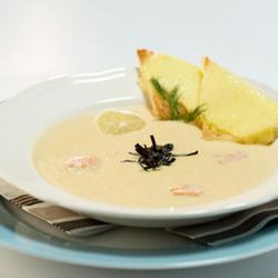 Рецепт Крема-супа из горбуши с овощами