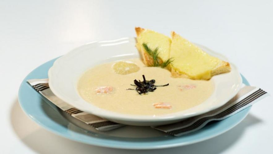 Рецепт крема-супа из горбуши с овощами