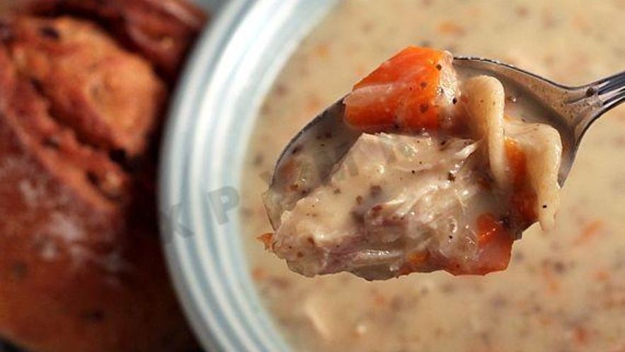 Рецепт куриного сливочного супа с овощами
