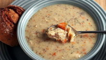 Рецепт куриного сливочного супа с овощами