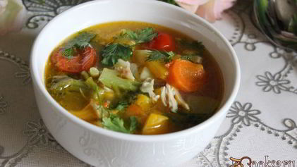 Рецепт Куриного супа с овощами
