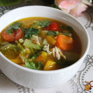 Рецепт Куриного супа с овощами