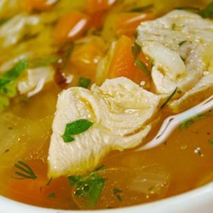Рецепт Куриного супа с рисом и овощами
