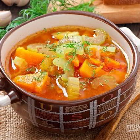 Рецепт Легкого овощной суп