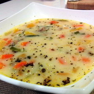 Рецепт Легкого овощной супчик с мясным фаршем