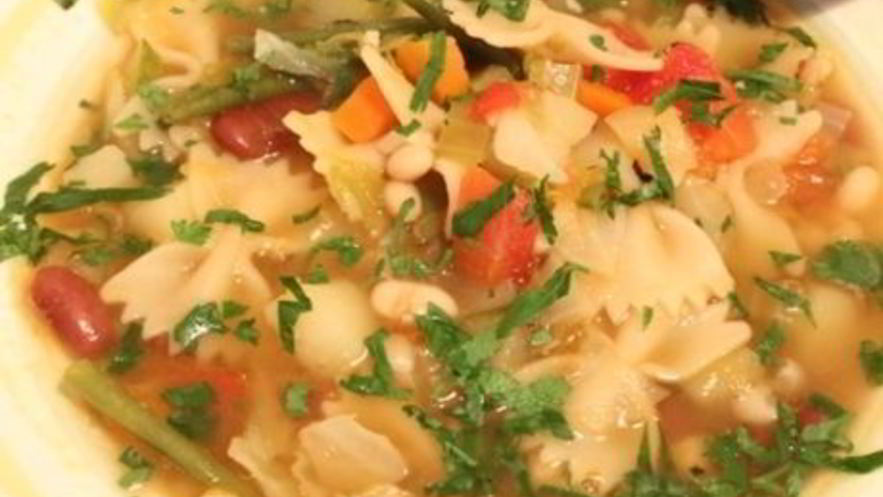 Рецепт минестроне с соусом песто по-генуэзски