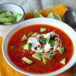 Рецепт Острого овощной суп с киноа