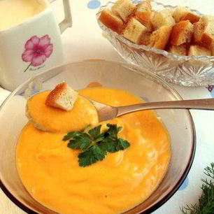 Рецепт Овощного крема-супа с имбирем