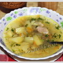 Овощной суп с индейкой