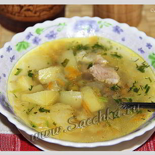 Рецепт Овощного супа с индейкой