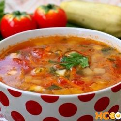 Рецепт Овощного супа с кабачками