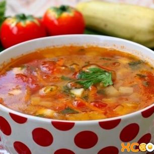 Рецепт Овощного супа с кабачками