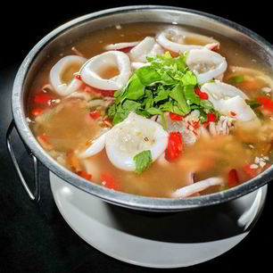 Рецепт Овощного супа с кальмарами