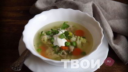 Рецепт Овощного супа с курицей