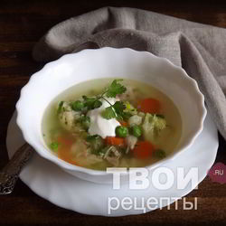 Рецепт Овощного супа с курицей