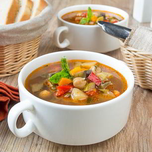 Рецепт Овощного супа с нутом и лимоном