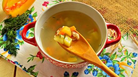 Рецепт овощного супа с овсяными хлопьями