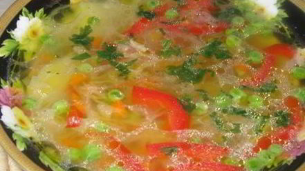 Рецепт овощного супа веселенького