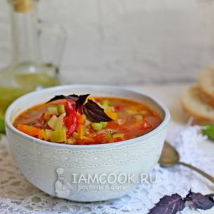 Рецепт Овощного томатного супа